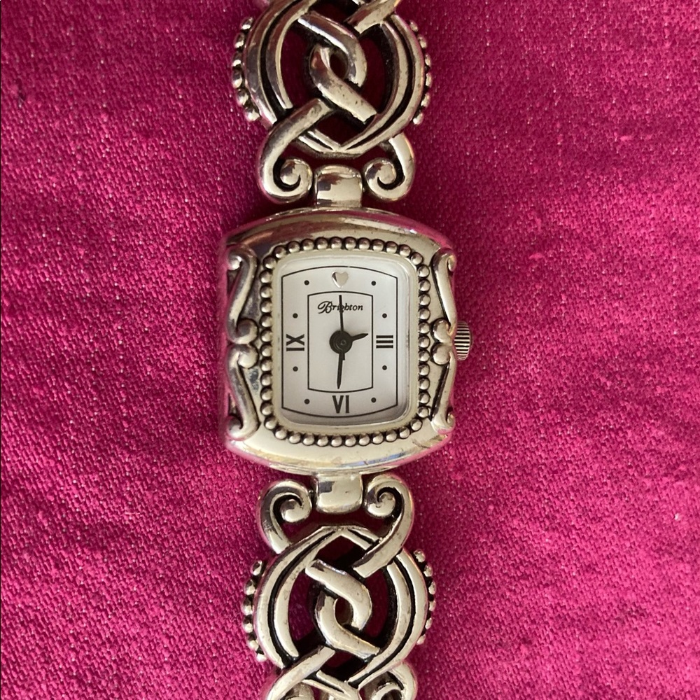 Brighton Rosarita Spanish Inspired, Silver Plated Bracelet Watch